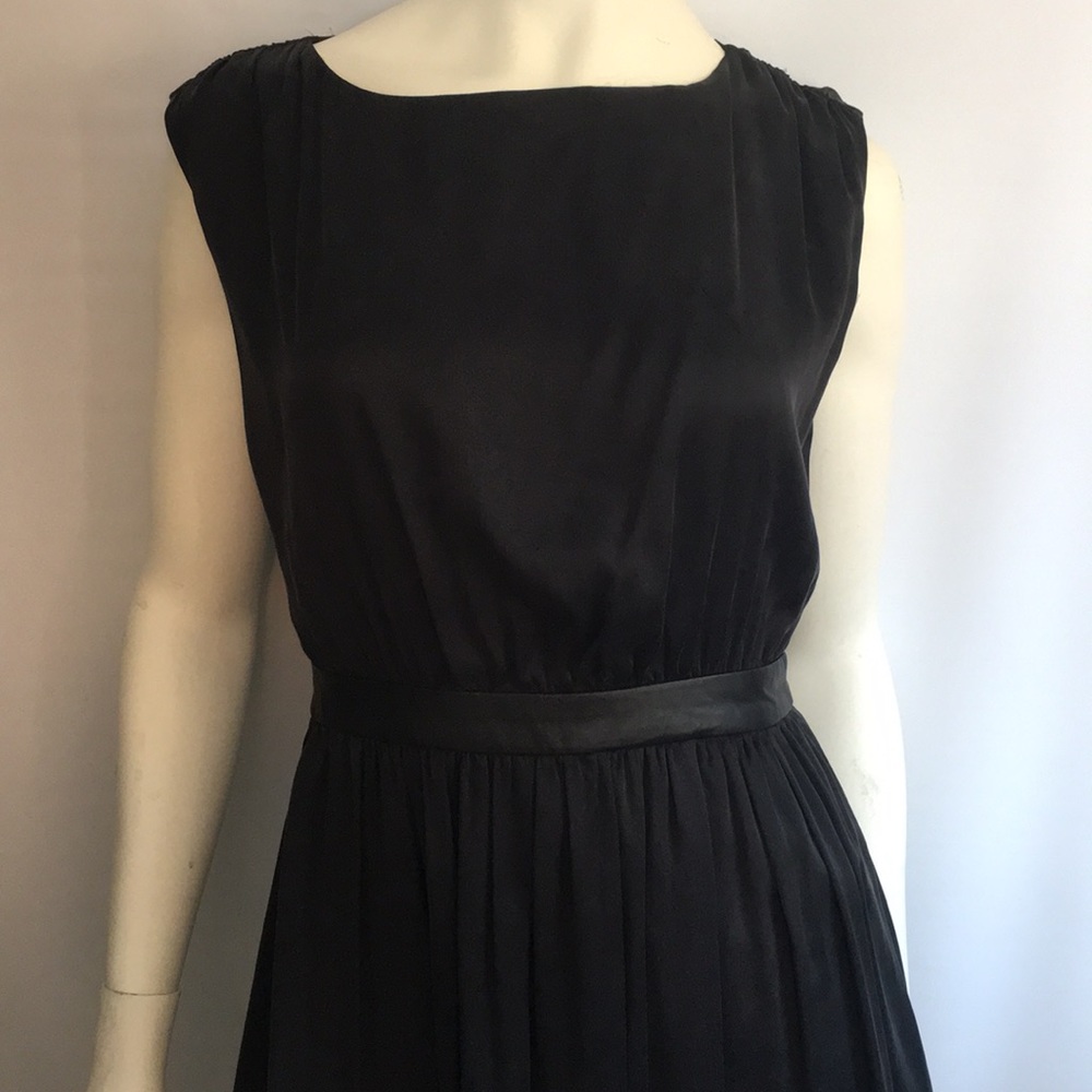 Alice & Olivia silk leather dress small moto